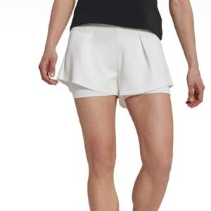 Adidas x Parley White Pleated Tennis Shorts